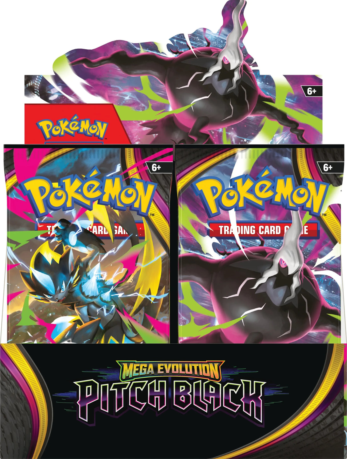 Pokémon TCG - Mega Evolution: Pitch Black Booster Box Display laschocards front
