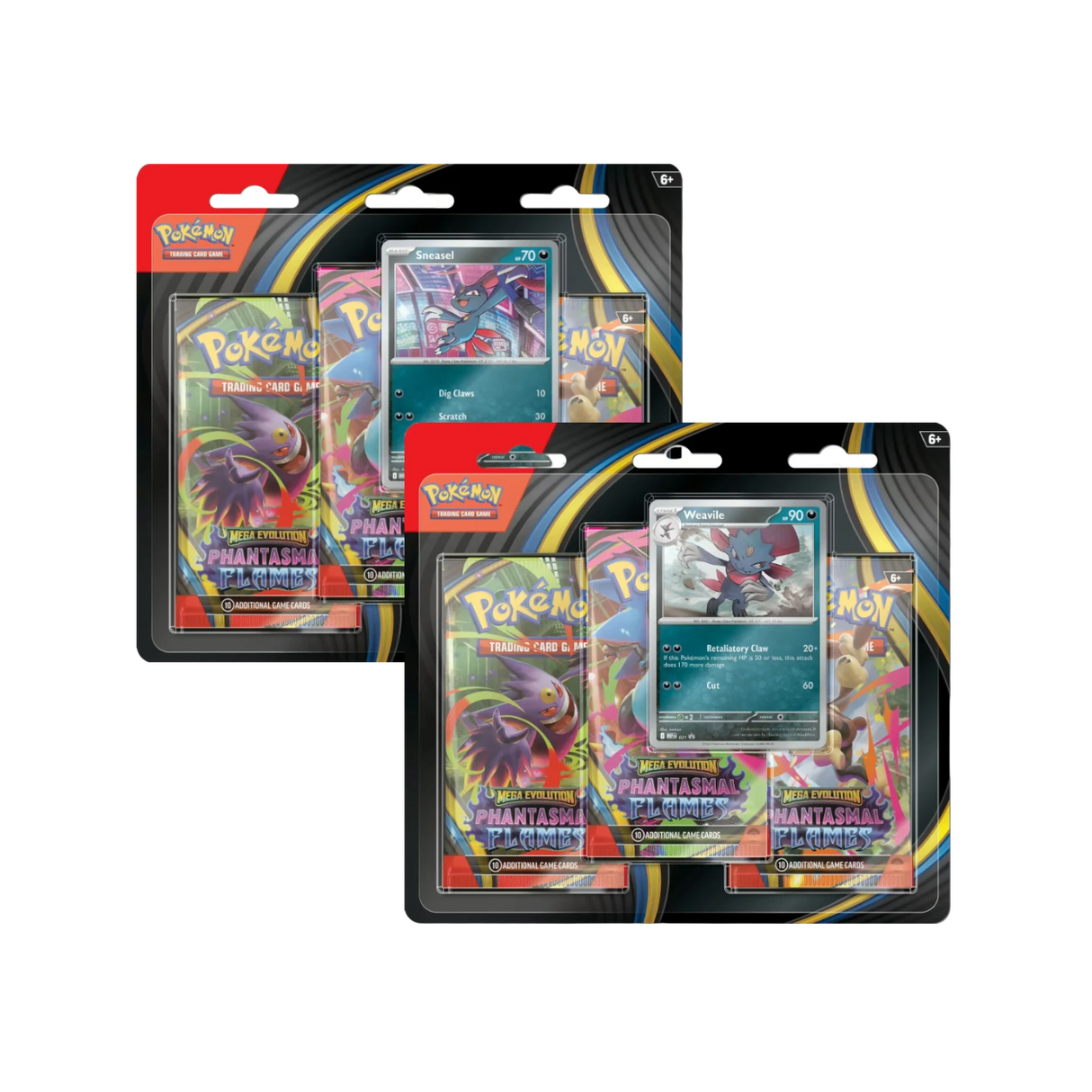 Pokémon TCG - Mega Evolution: Phantasmal Flames 3-Pack Blister Set-LaschoCards