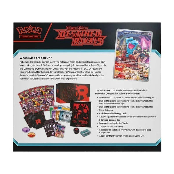 Pokémon TCG - Scarlet & Violet SV10: Destined Rivals ETB Elite Trainer Box back