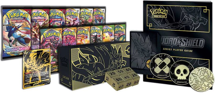 Pokémon Set - Sword & Shield Elite Trainer Box Plus Zacian & Zamazenta Set Zamazenta INhalt