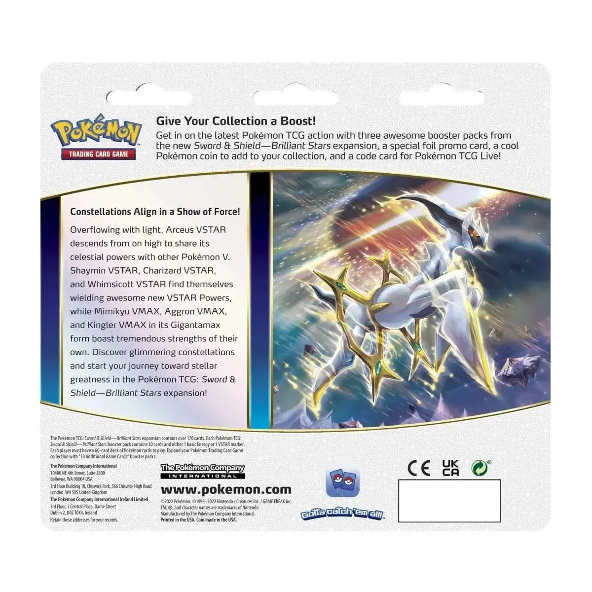 Pokémon TCG - Brilliant Stars 3-Pack Blister Leafeon-LaschoCards