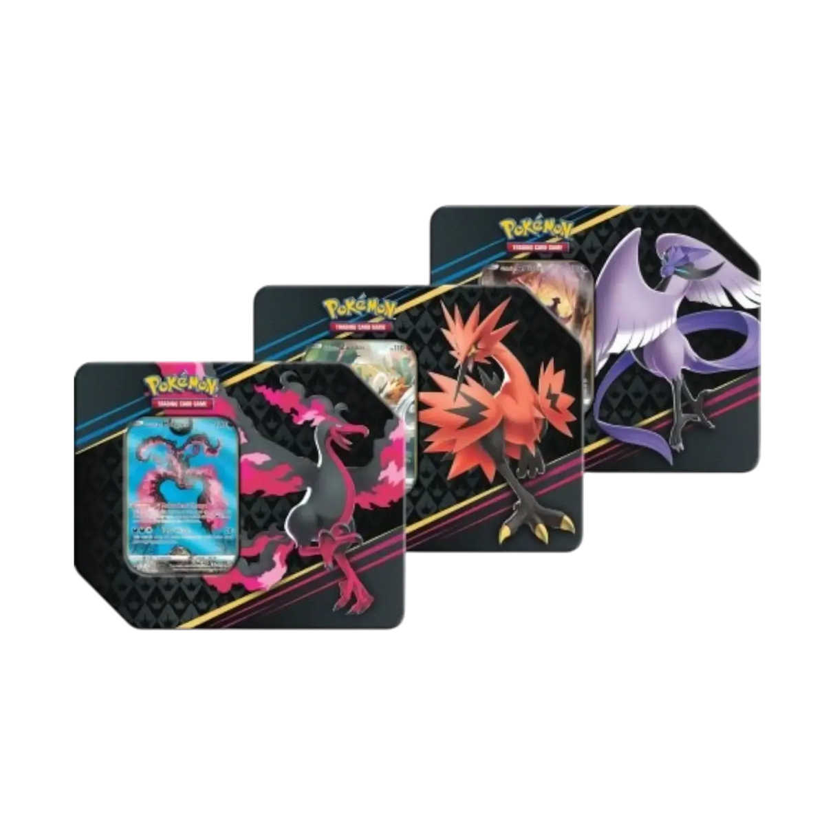 Pokémon TCG - Crown Zenith Galarian Tin Box Set of 3 (US Version)-LaschoCards