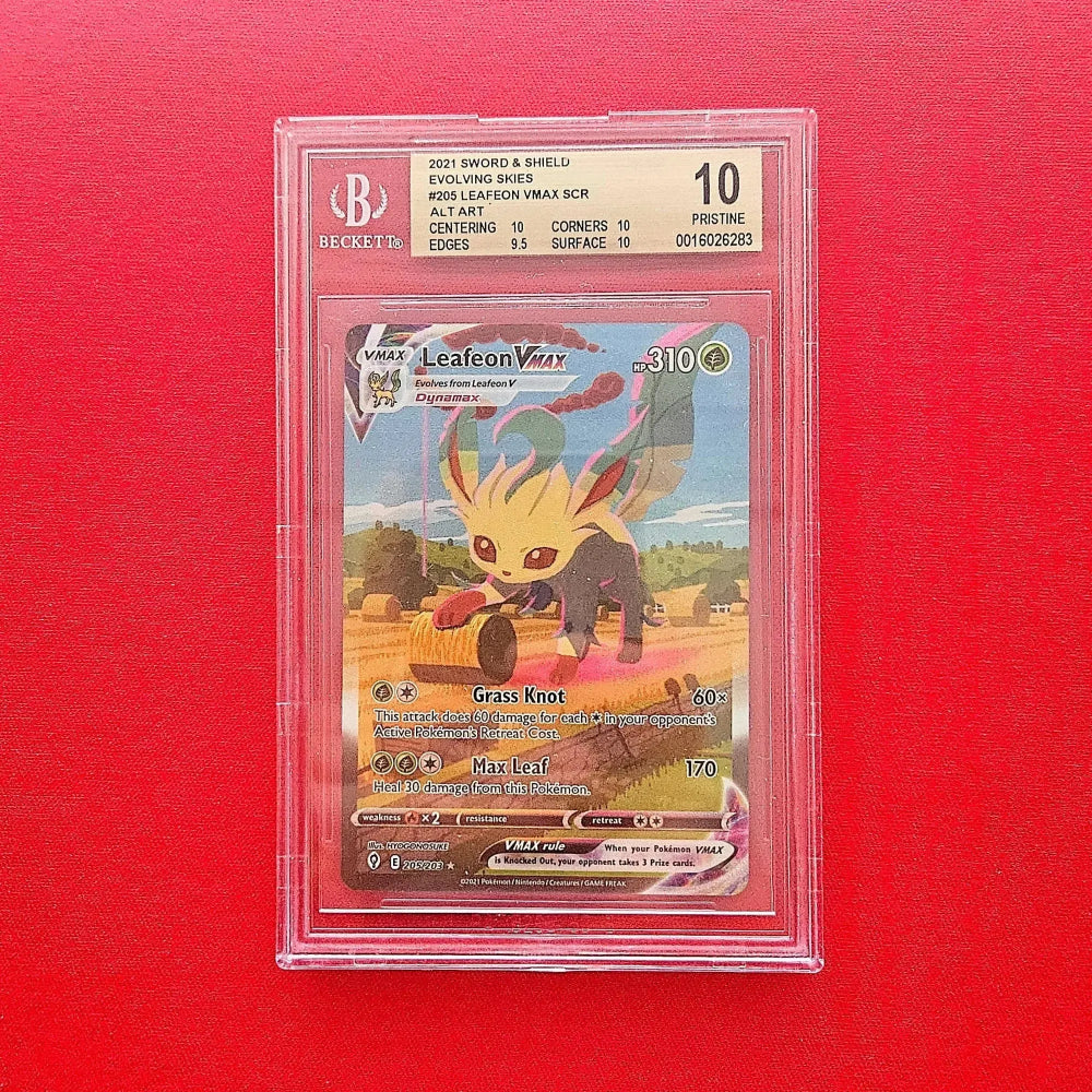 Pokémon TCG - Leafeon VMAX 205 Evolving Skies 2021 - EN - (BGS 10)-LaschoCards