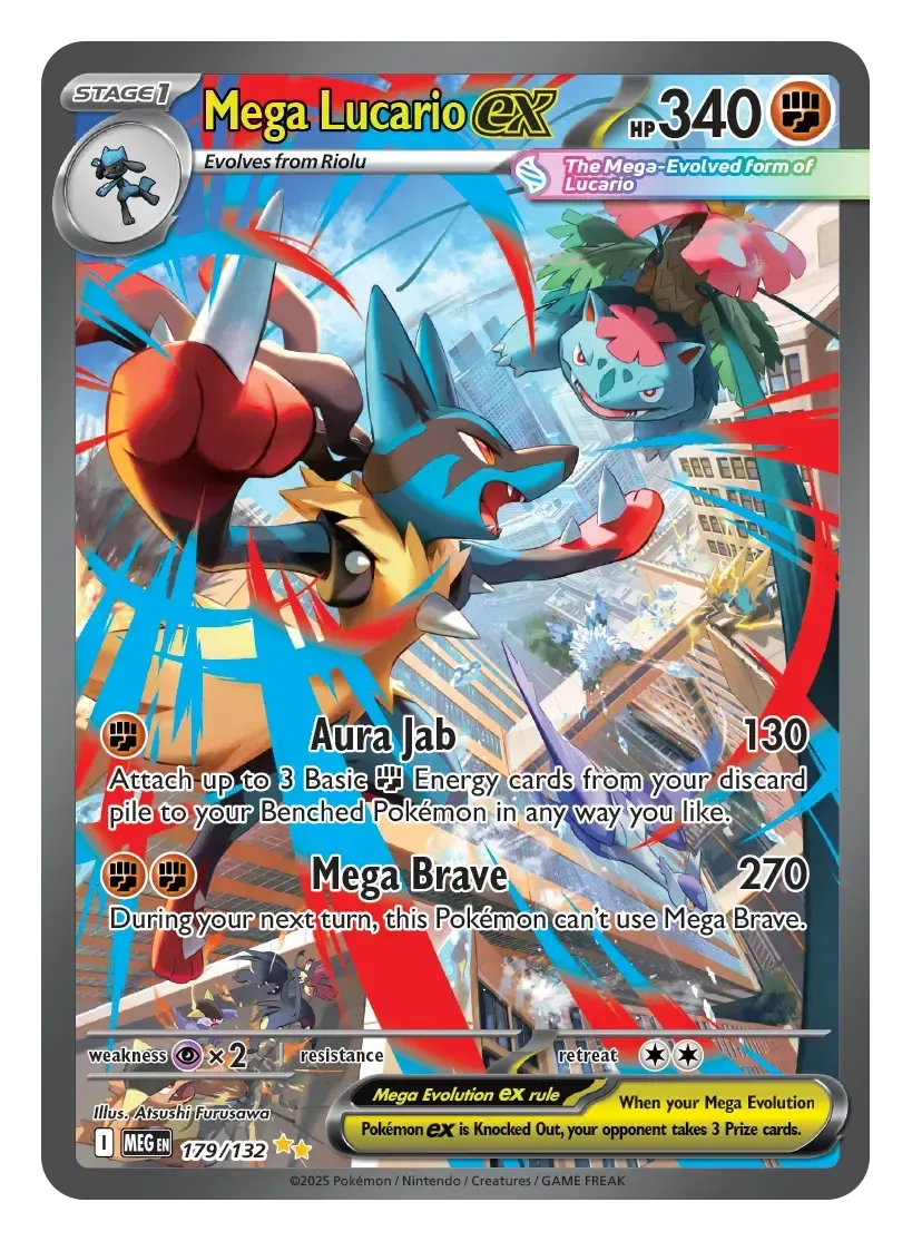 Mega Lucario ex ME01 Mega Evolutions