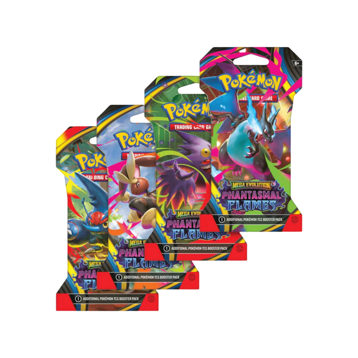 Pokémon TCG - Mega Evolution: Phantasmal Flames Sleeved Booster Pack-LaschoCards