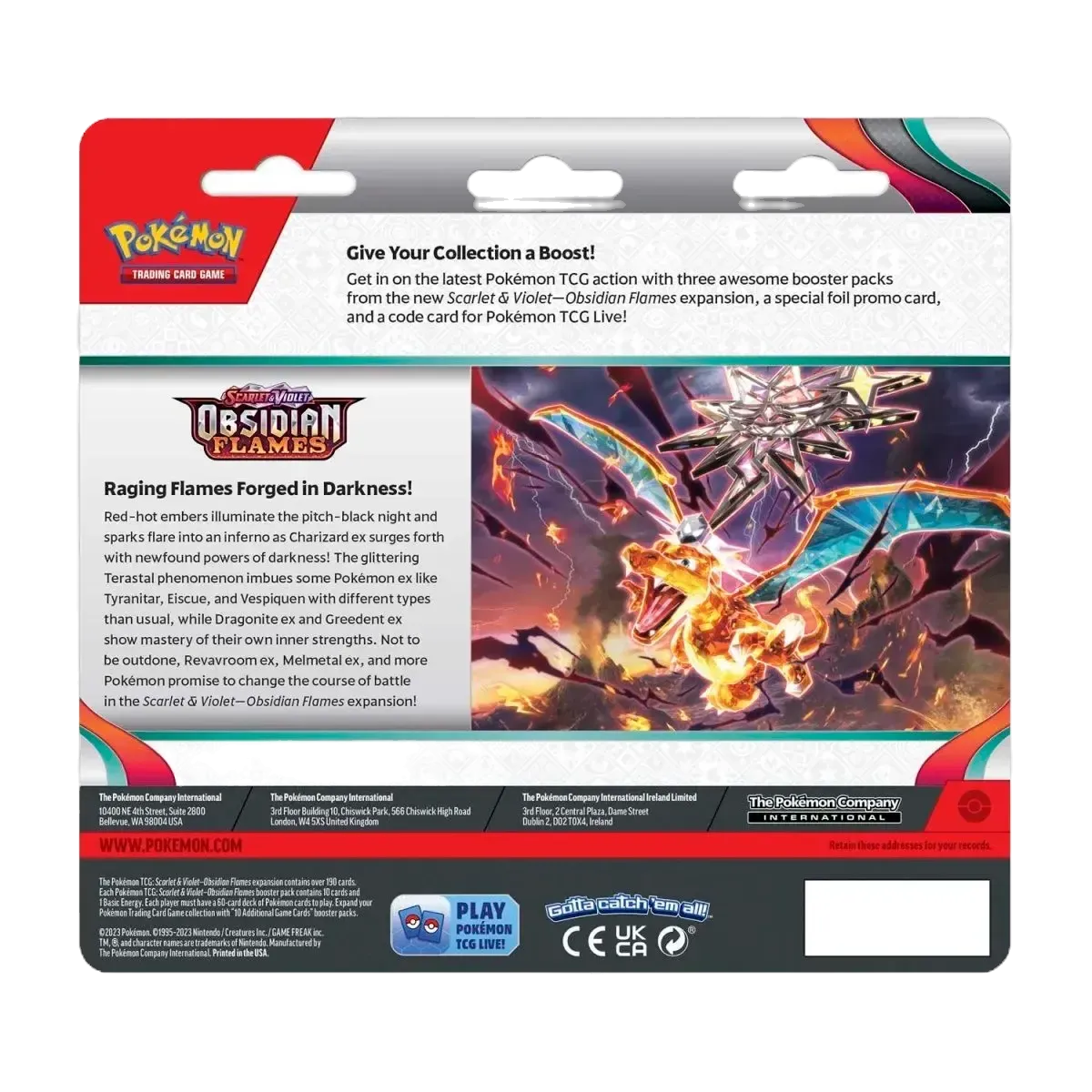 Pokémon TCG - Obsidian Flames 3-Pack Blister-3-Pack Blister-LaschoCards