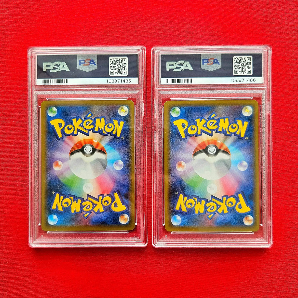 Pokémon TCG - Pikachu 227 & Cramorant 226 PSA 10 JPN Stamp Box Promo-LaschoCards