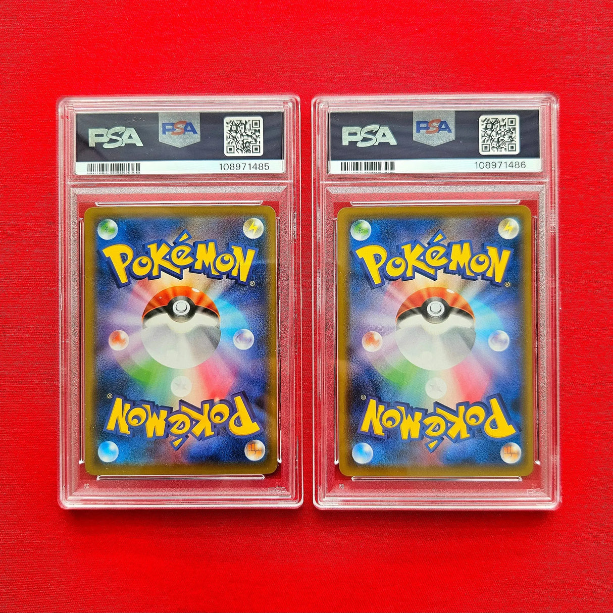 Pokémon TCG - Pikachu 227 & Cramorant 226 PSA 10 JPN Stamp Box Promo-LaschoCards