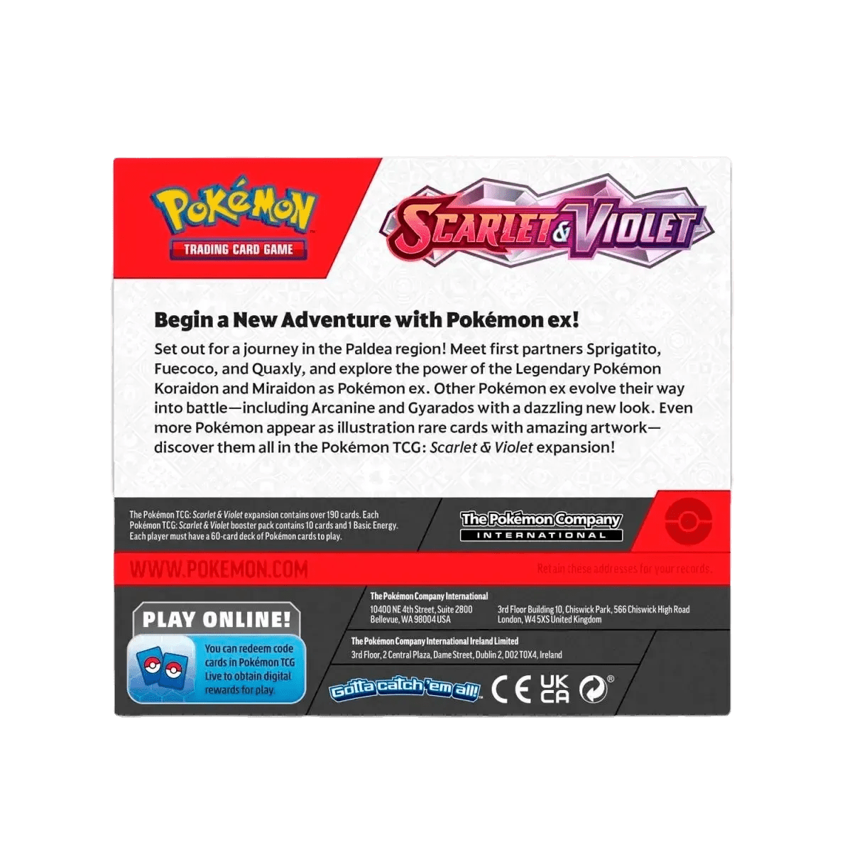 Pokémon TCG - Scarlet & Violet Base Set Booster Box Display