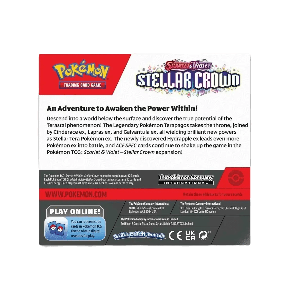 Pokémon TCG - Scarlet & Violet: Stellar Crown Booster Box Display