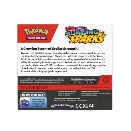 Pokémon TCG - Scarlet & Violet: Surging Sparks Booster Box Display