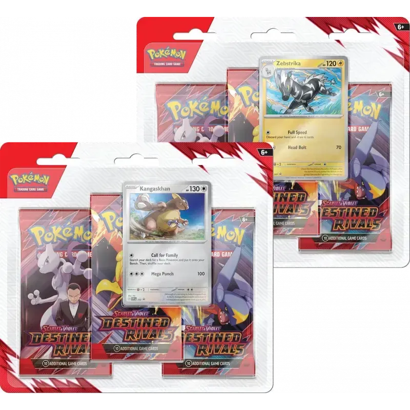 Pokémon TCG - Scarlet & Violet SV10: Destined Rivals 3-Pack Blister Set-LaschoCards