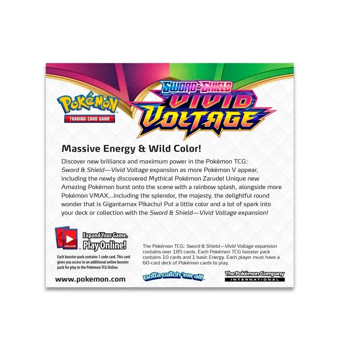 Pokémon TCG - Sword Shield: Vivid Voltage Booster Box Display