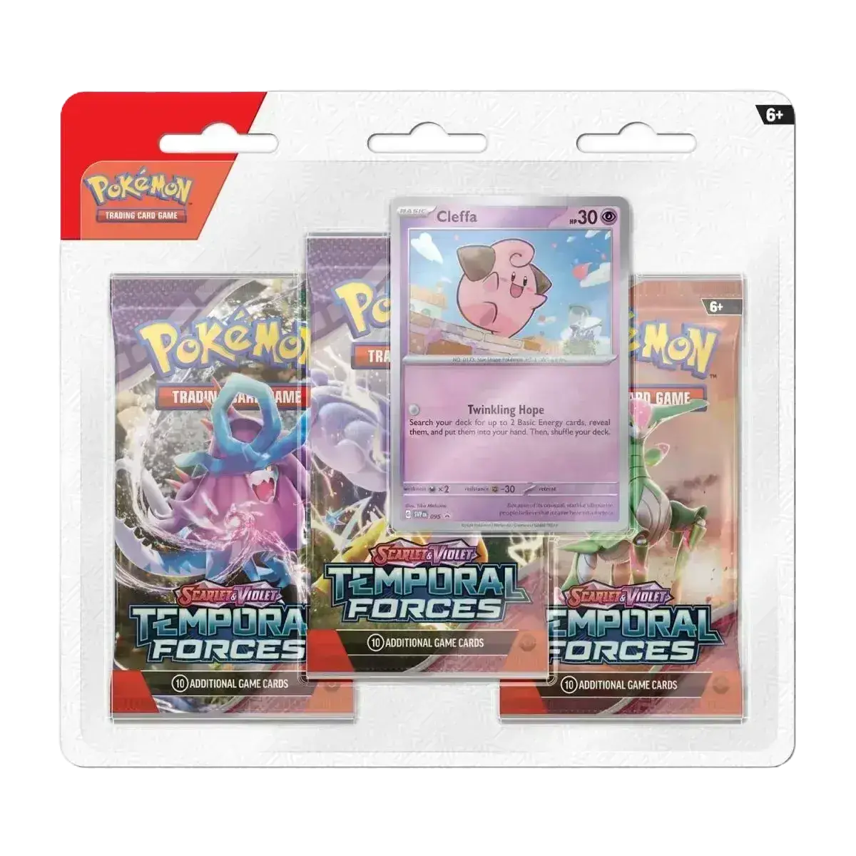 Pokémon TCG - Temporal Forces Cleffa 3-Pack Blister Booster