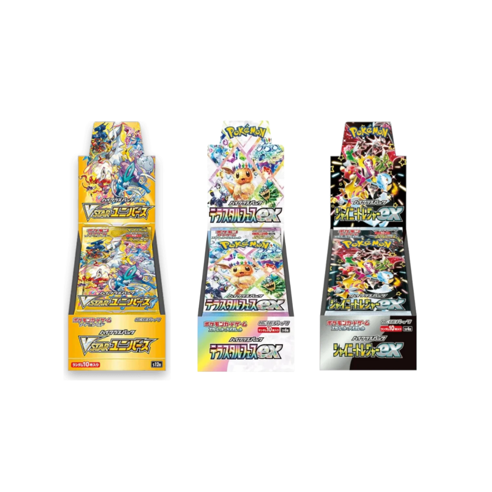Pokémon TCG – VSTAR Universe & Terastal Festival EX & Shiny Treasure EX JPN Bundle-LaschoCards