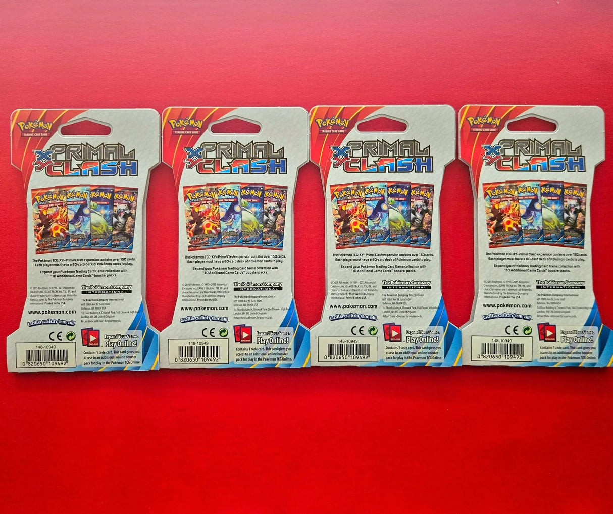 Pokémon TCG - XY Primal Clash Sleeved Booster Artset-LaschoCards