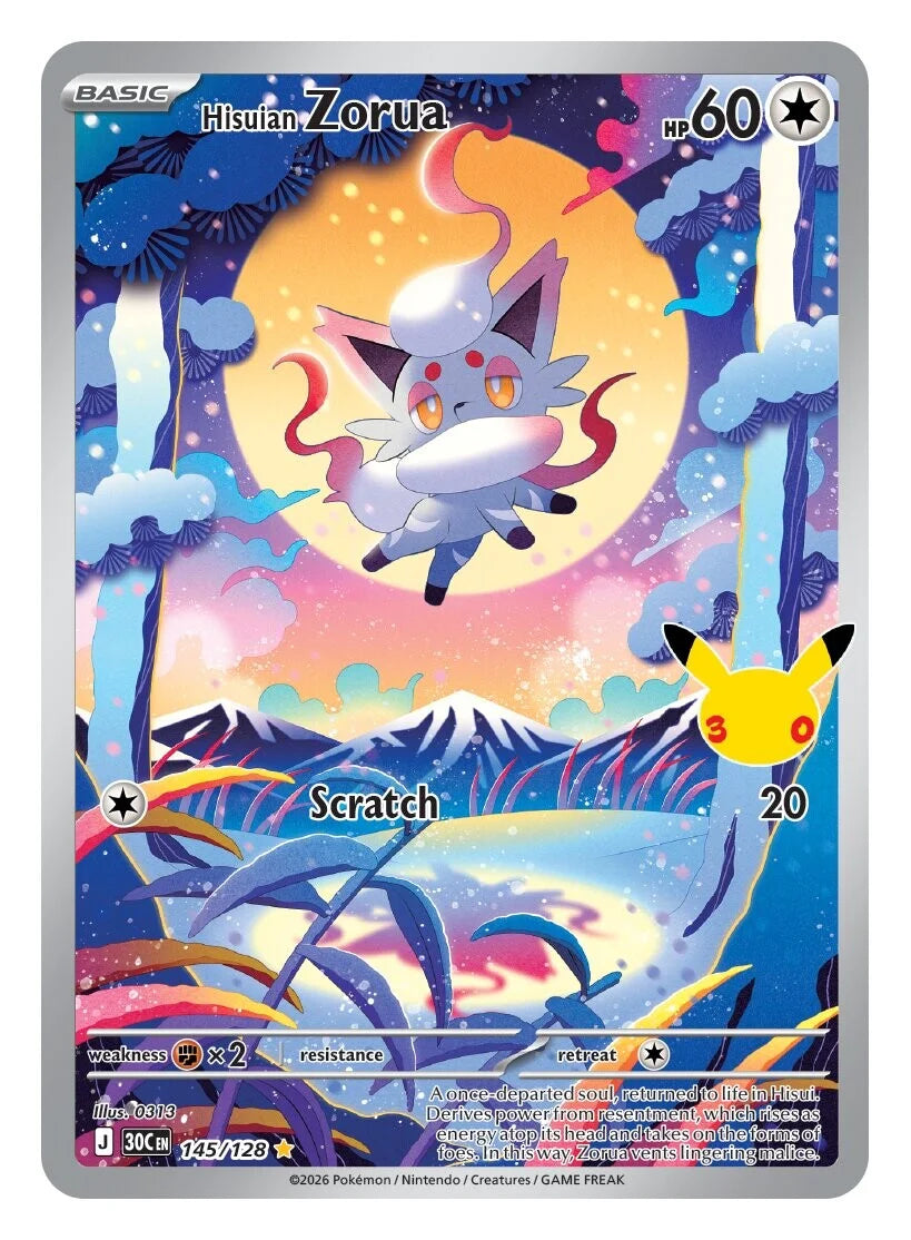 Pokémon TCG - 30th Celebration Booster Pack laschocards Hisuian Zorua