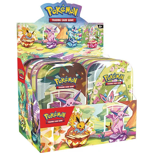 Pokémon TCG - Prismatic Evolutions Mini Tin Display SV8.5 Display