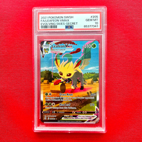 Pokémon TCG - Leafeon VMAX Alt Art Evolving Skies 2021 - EN - (PSA 10)