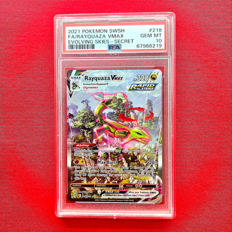 Pokémon TCG - Rayquaza VMAX Alt Art Evolving Skies 2021 - EN - (PSA 10)