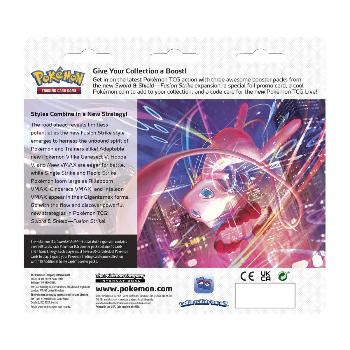 Pokémon TCG - Fusion Strike 3-Pack Blister Eevee-LaschoCards