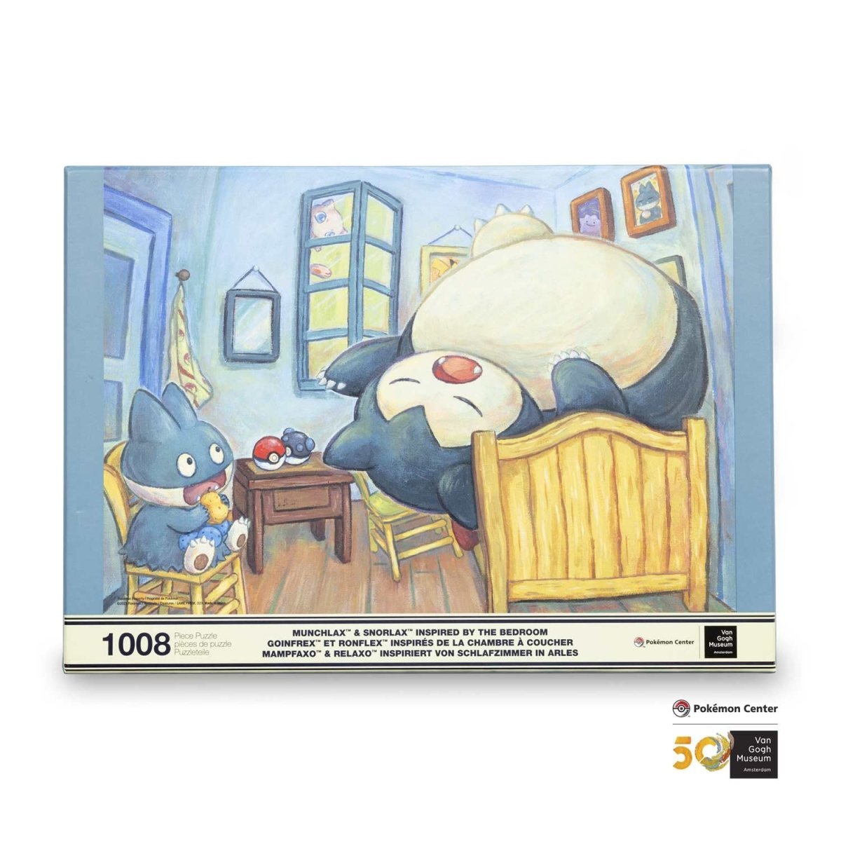 Pokémon Van Gogh Museum Munchlax & Snorlax The Bedroom Puzzle 1008 Pieces-LaschoCards