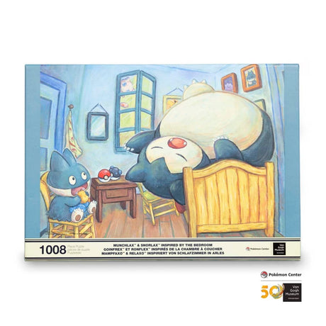 Pokémon Van Gogh Museum Munchlax & Snorlax The Bedroom Puzzle 1008 Pieces-LaschoCards