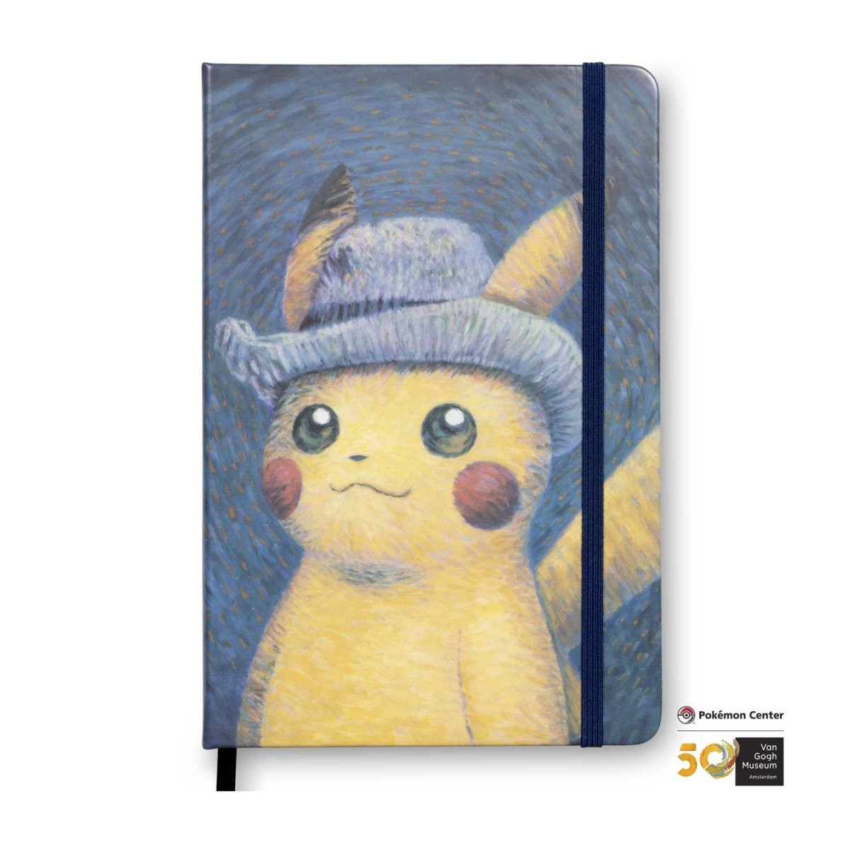 Pokémon Van Gogh Museum Pikachu Self-Portrait with Grey Felt Hat Journal Notizblock-LaschoCards