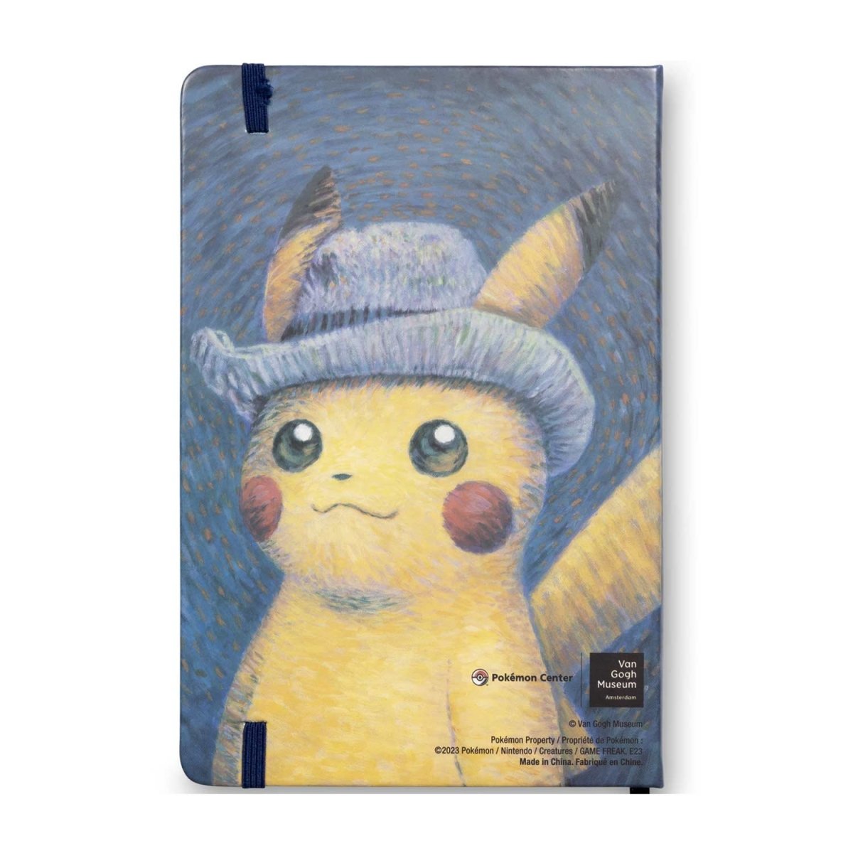 Pokémon Van Gogh Museum Pikachu Self-Portrait with Grey Felt Hat Journal Notizblock-LaschoCards