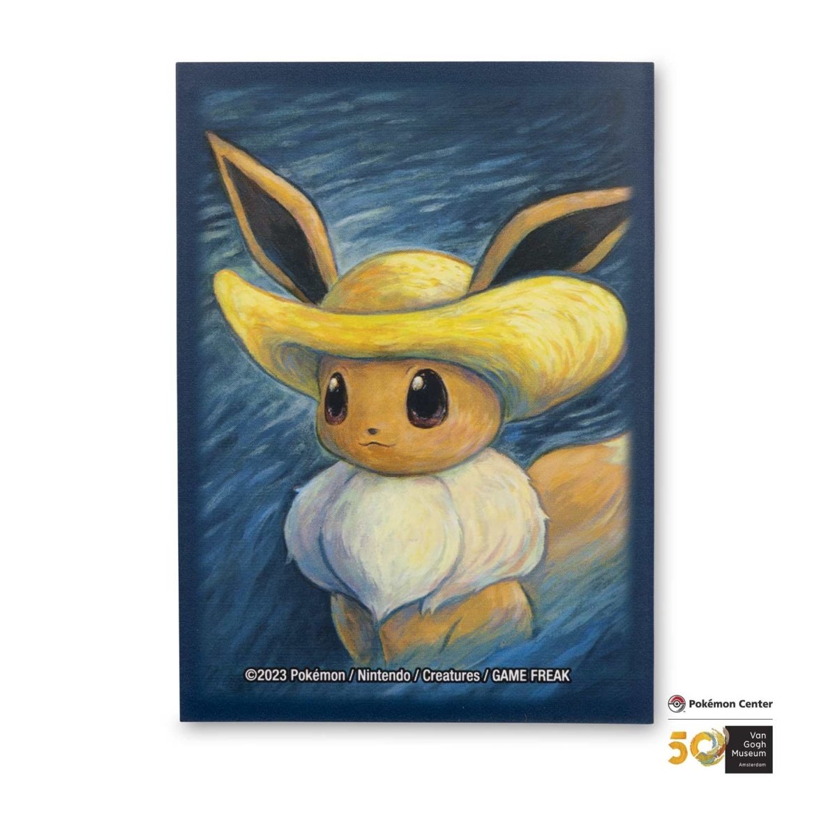 Pokémon Van Gogh Museum - Eevee Self-Portrait with Straw Hat Card Sleeves (65 Sleeves) promo