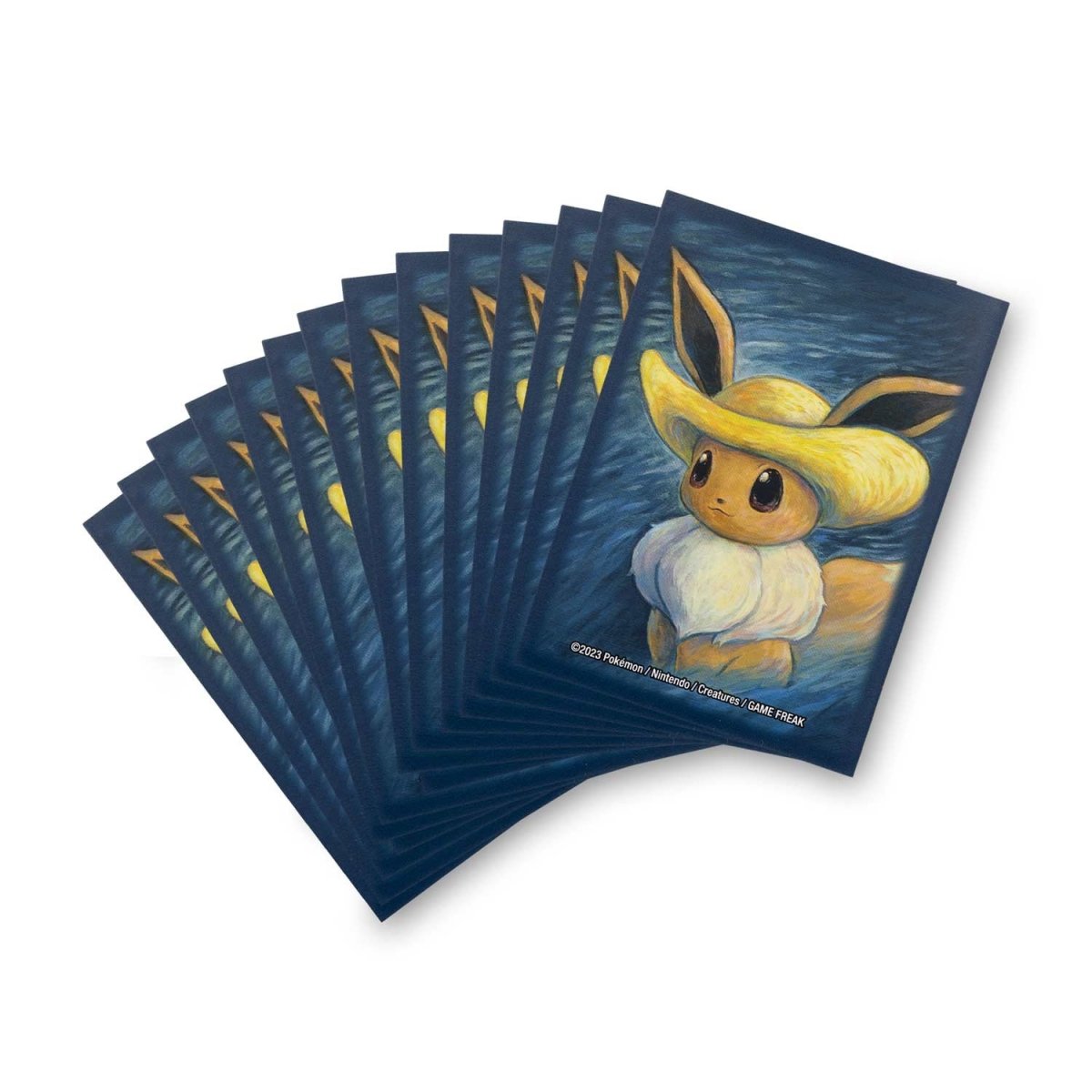 Pokémon Van Gogh Museum - Eevee Self-Portrait with Straw Hat Card Sleeves (65 Sleeves)