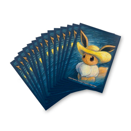 Pokémon Van Gogh Museum - Eevee Self-Portrait with Straw Hat Card Sleeves (65 Sleeves)