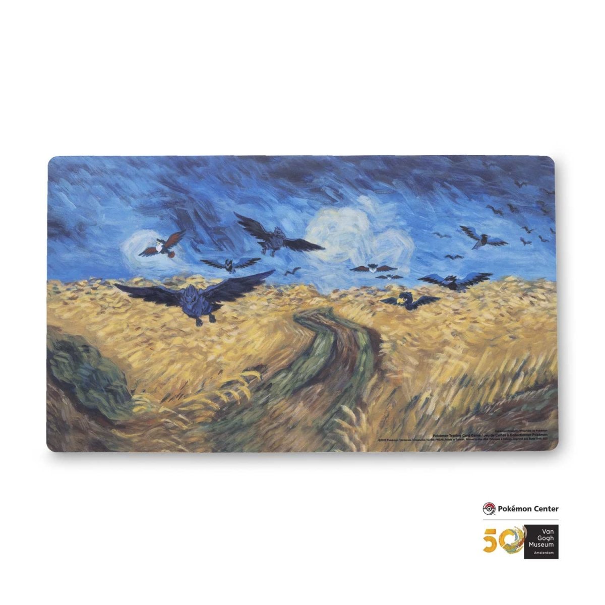 Pokémon Van Gogh Museum Corviknight Wheatfield with Crows Playmat