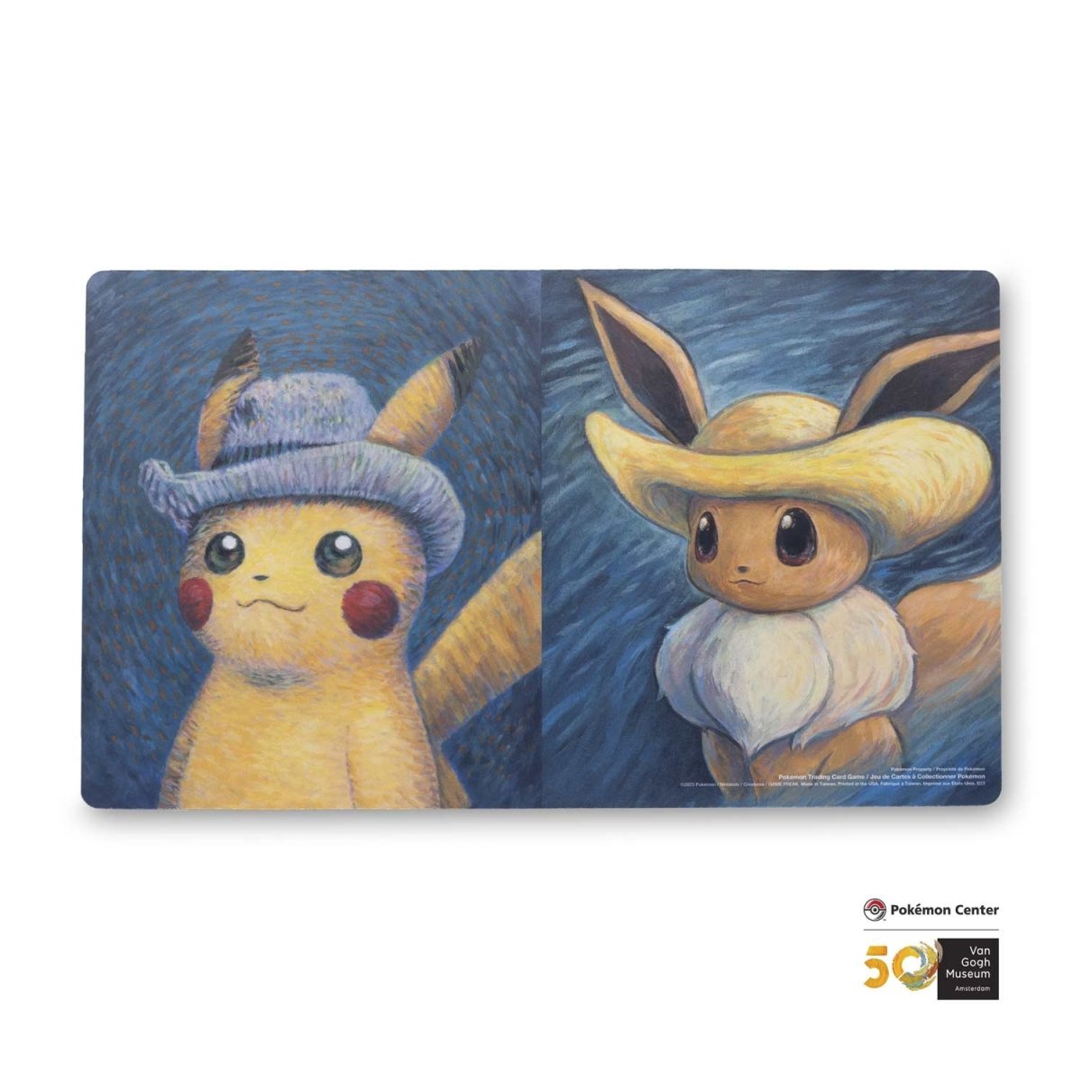 Pokémon Van Gogh Museum Pikachu & Eevee Self-Portraits Playmat-LaschoCards