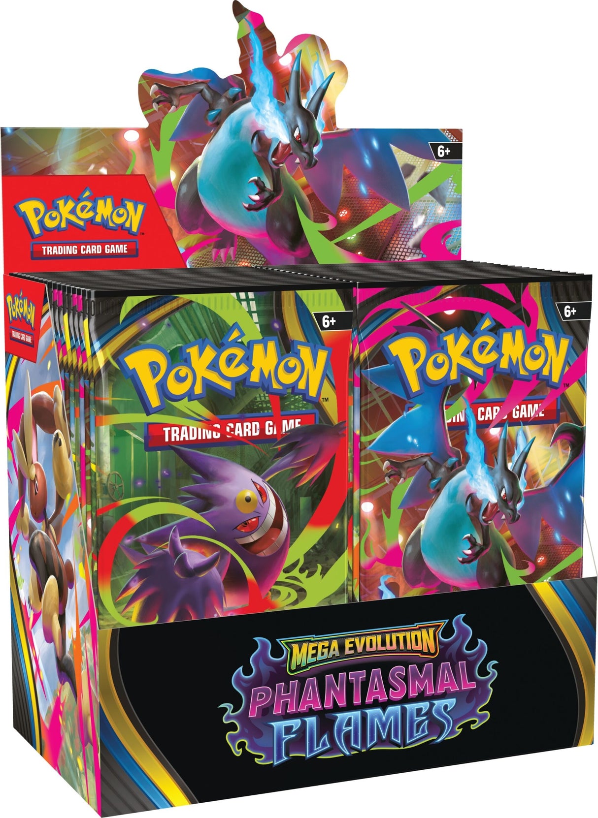 Pokémon TCG - Mega Evolution: Phantasmal Flames Booster Box Display