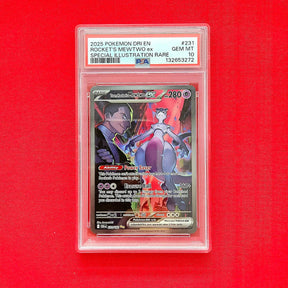 Pokémon TCG - Team Rocket's Mewtwo ex 231 Destined Rivals EN (PSA 10)