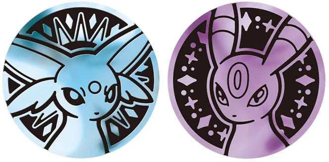 Pokémon TCG - Espeon ex and Umbreon ex 30th Celebration Premium Deck Set coins