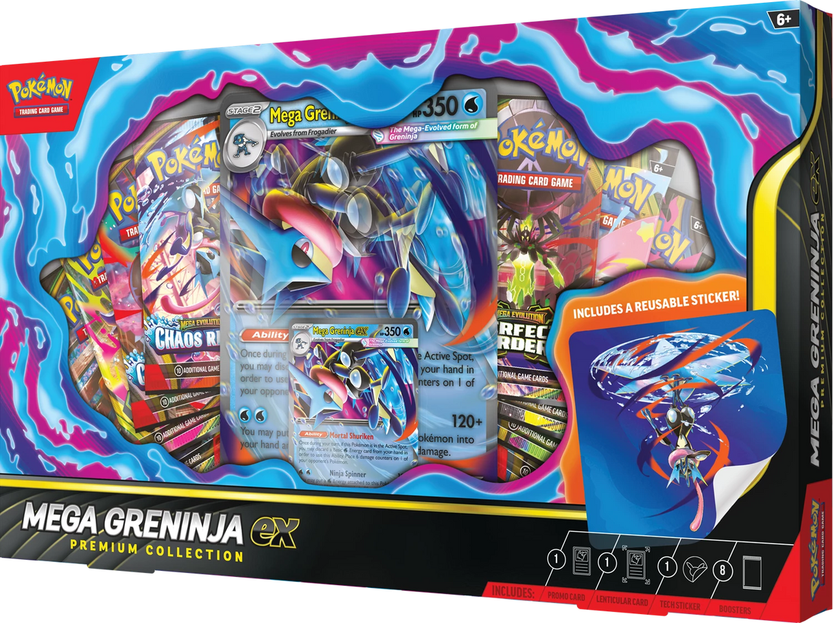 Pokémon TCG - Mega Greninja ex Premium Collection front