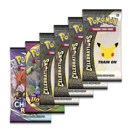 Pokémon TCG - Celebrations Deluxe Pin Collection box set laschocards booster packs