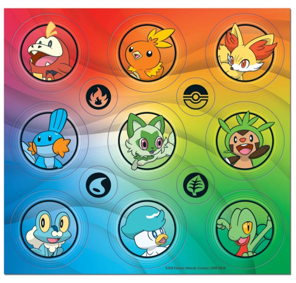 Pokémon TCG - First Partner Illustration Collection Series 3 laschocards front stickers