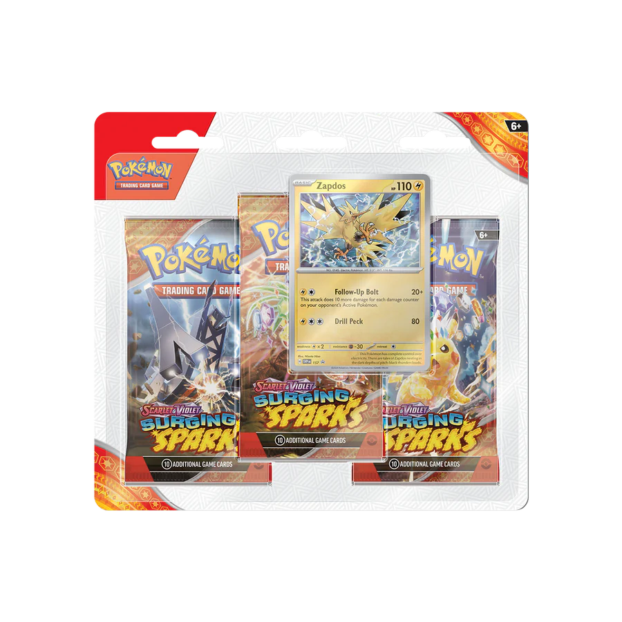 Pokémon TCG - Surging Sparks 3-Pack Blister