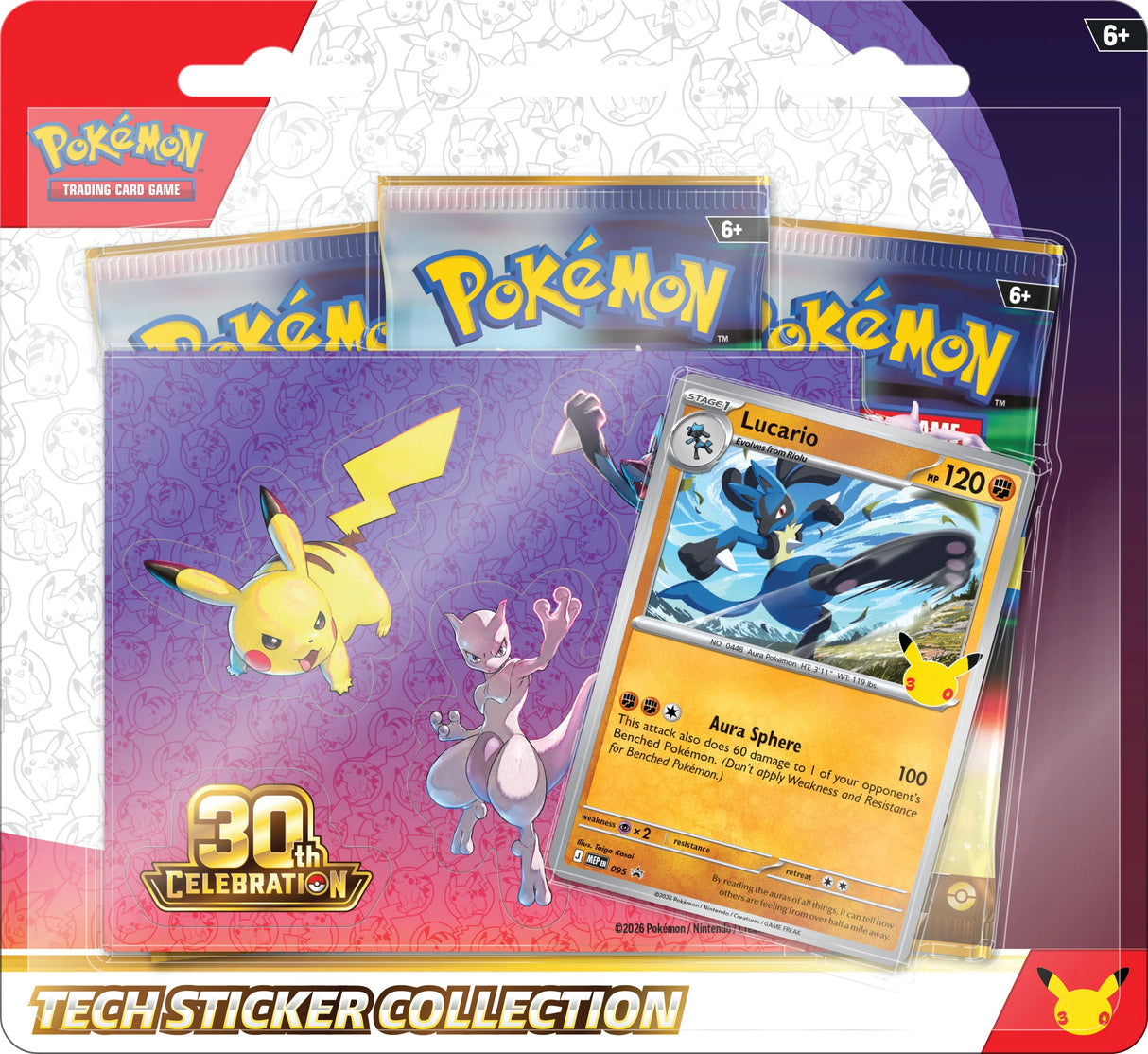Pokémon TCG - 30th Celebration Tech Sticker Collection Lucario Laschocards