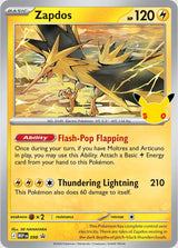 Pokémon TCG - 30th Celebration Poster Collection Laschocards Zapdos