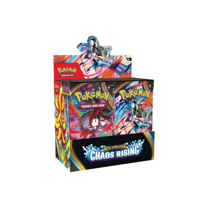 Pokémon TCG - Mega Evolution: Chaos Rising Booster Box Display
