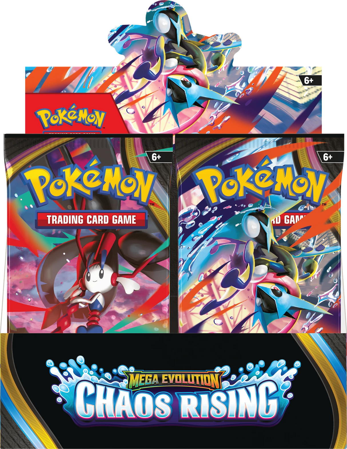 Pokémon TCG - Mega Evolution: Chaos Rising Booster Box Display front