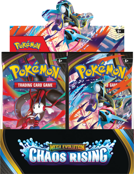 Pokémon TCG - Mega Evolution: Chaos Rising Booster Box Display front