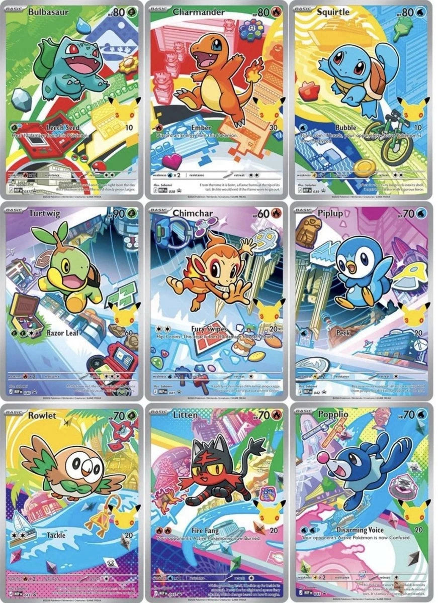 Pokémon TCG - First Partner Illustration Collection Series 1 Promo Cards Laschocards