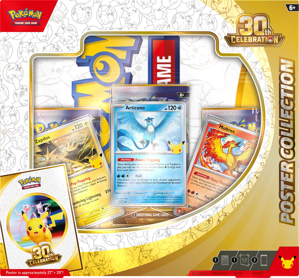 Pokémon TCG - 30th Celebration Poster Collection Laschocards up
