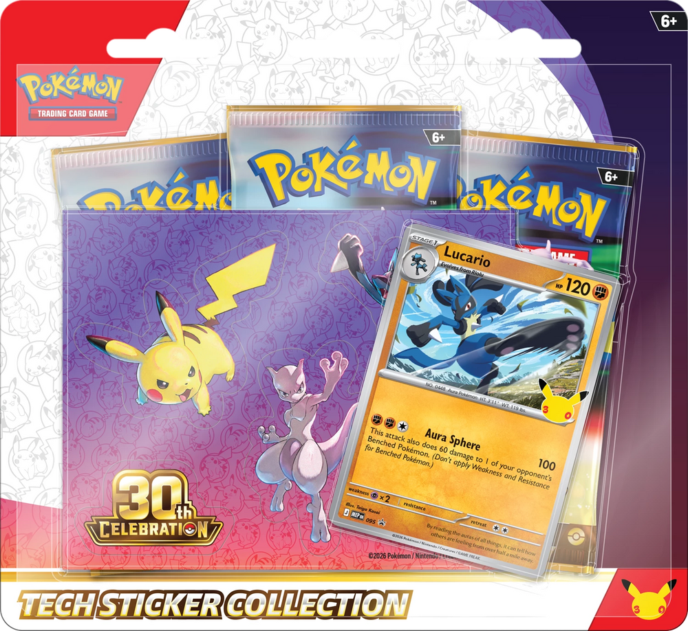 Pokémon TCG - 30th Celebration Tech Sticker Collection Lucario Laschocards