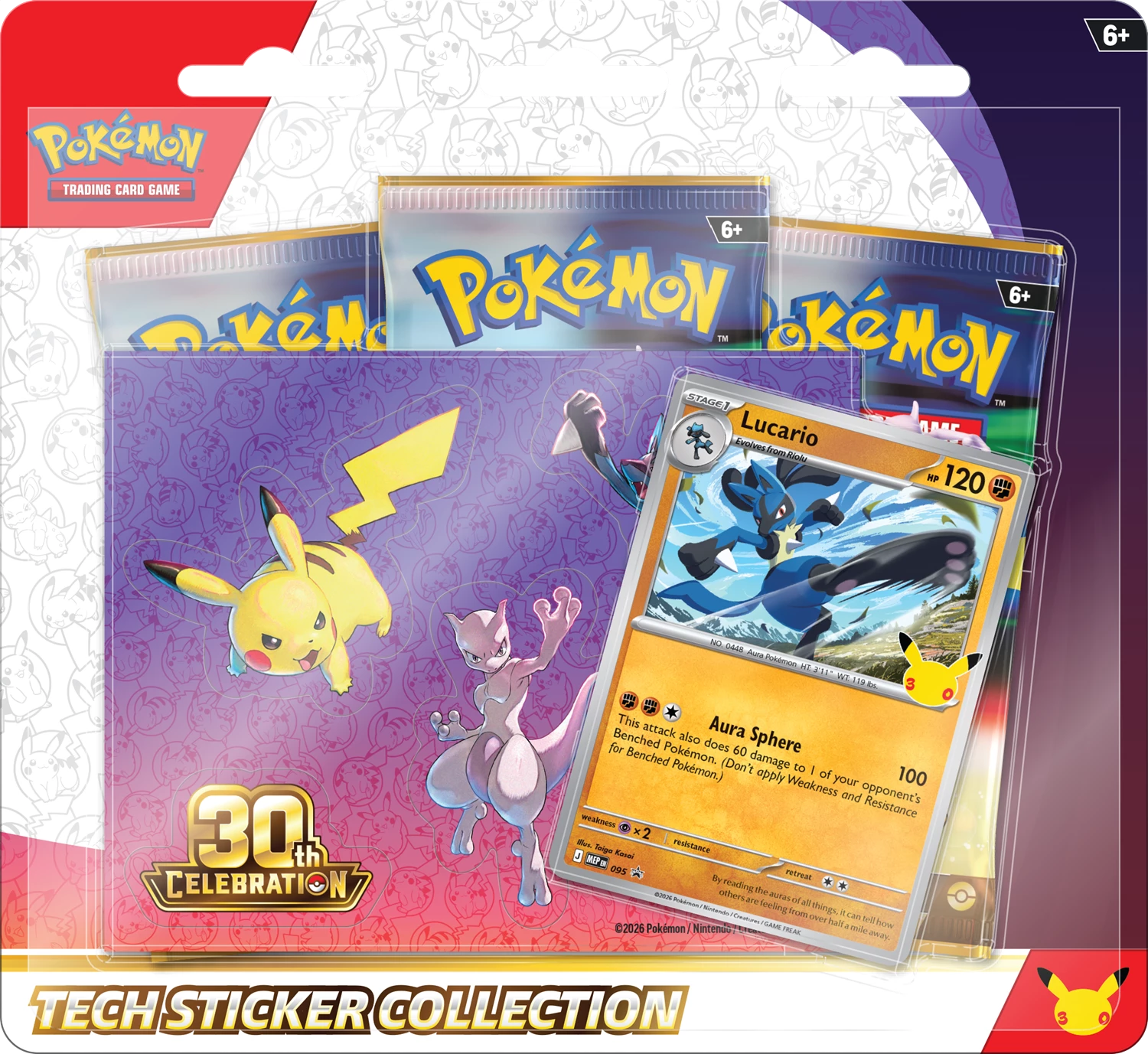 Pokémon TCG - 30th Celebration Tech Sticker Collection Lucario Laschocards